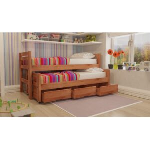 CAMA DOBLE C/CAJONERA ROBLE