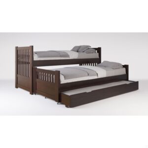 CAMA TRIPLE MEDITERR CAOBA