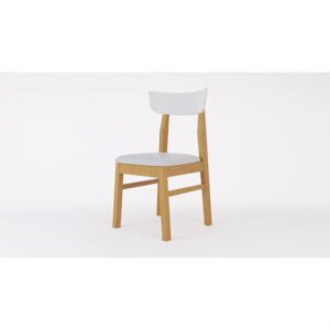 SILLA MEDIT CURVA TAPIZ MIEL