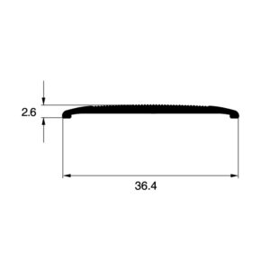 PERFIL PLANA 2000 PLATA 2.85M